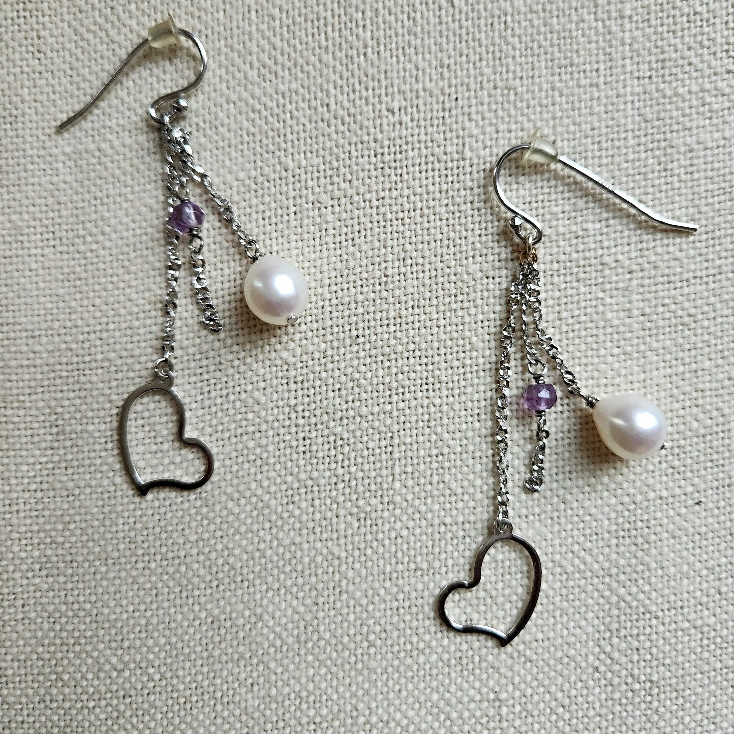 Hearted Pearl Earrings - Jane Gordon