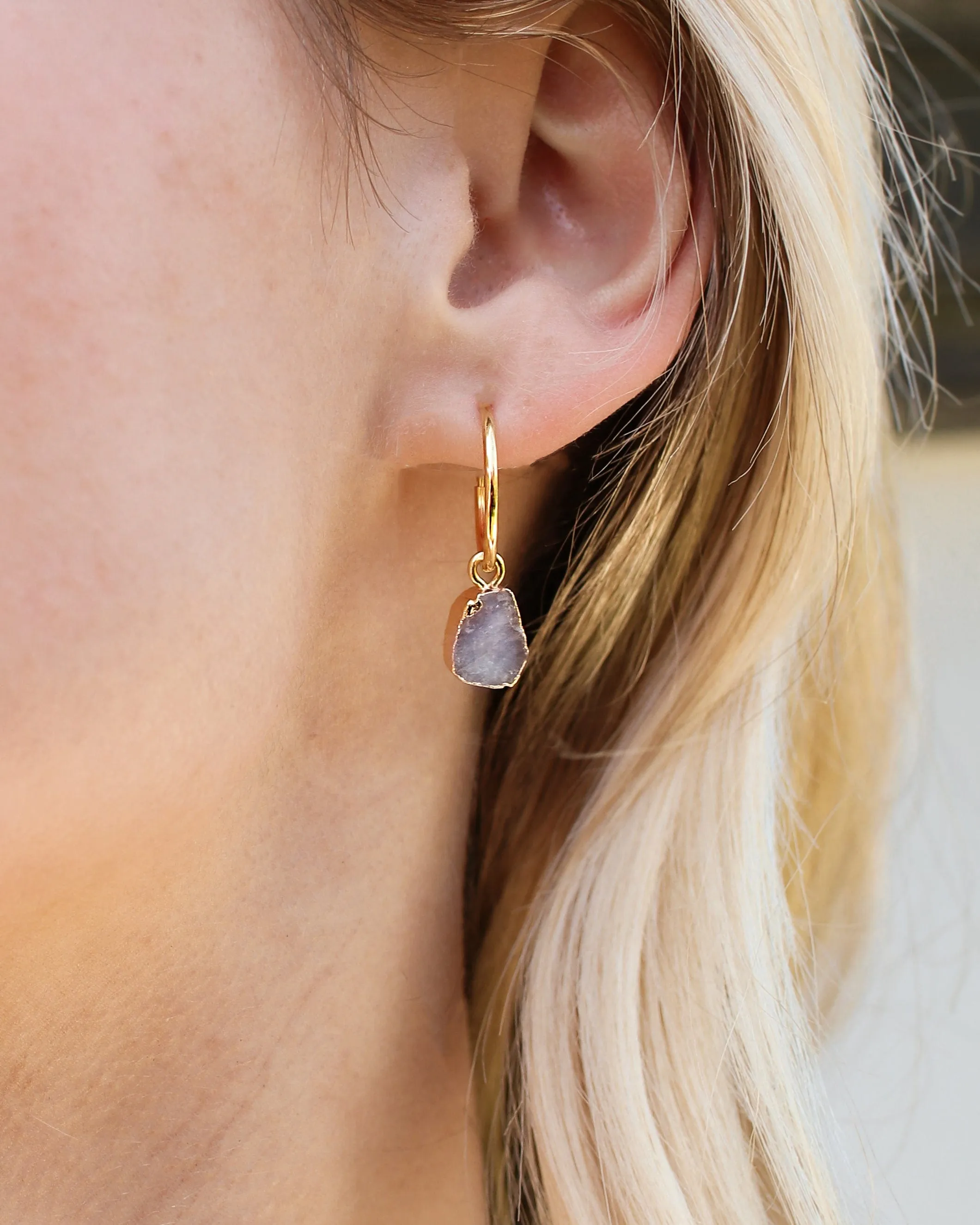 June | Moonstone Earrings