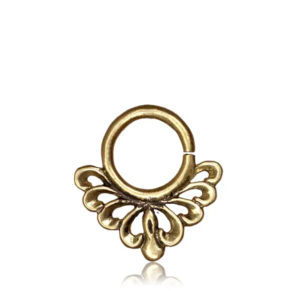 Kushmanda Real Septum Ring -Brass