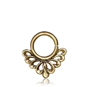 Kushmanda Real Septum Ring -Brass