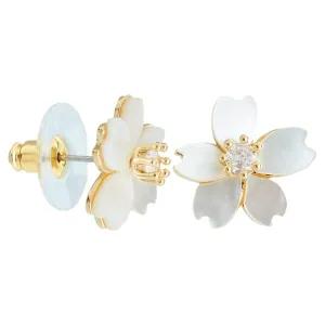 Ladies Mother of Pearl Petal Earrings