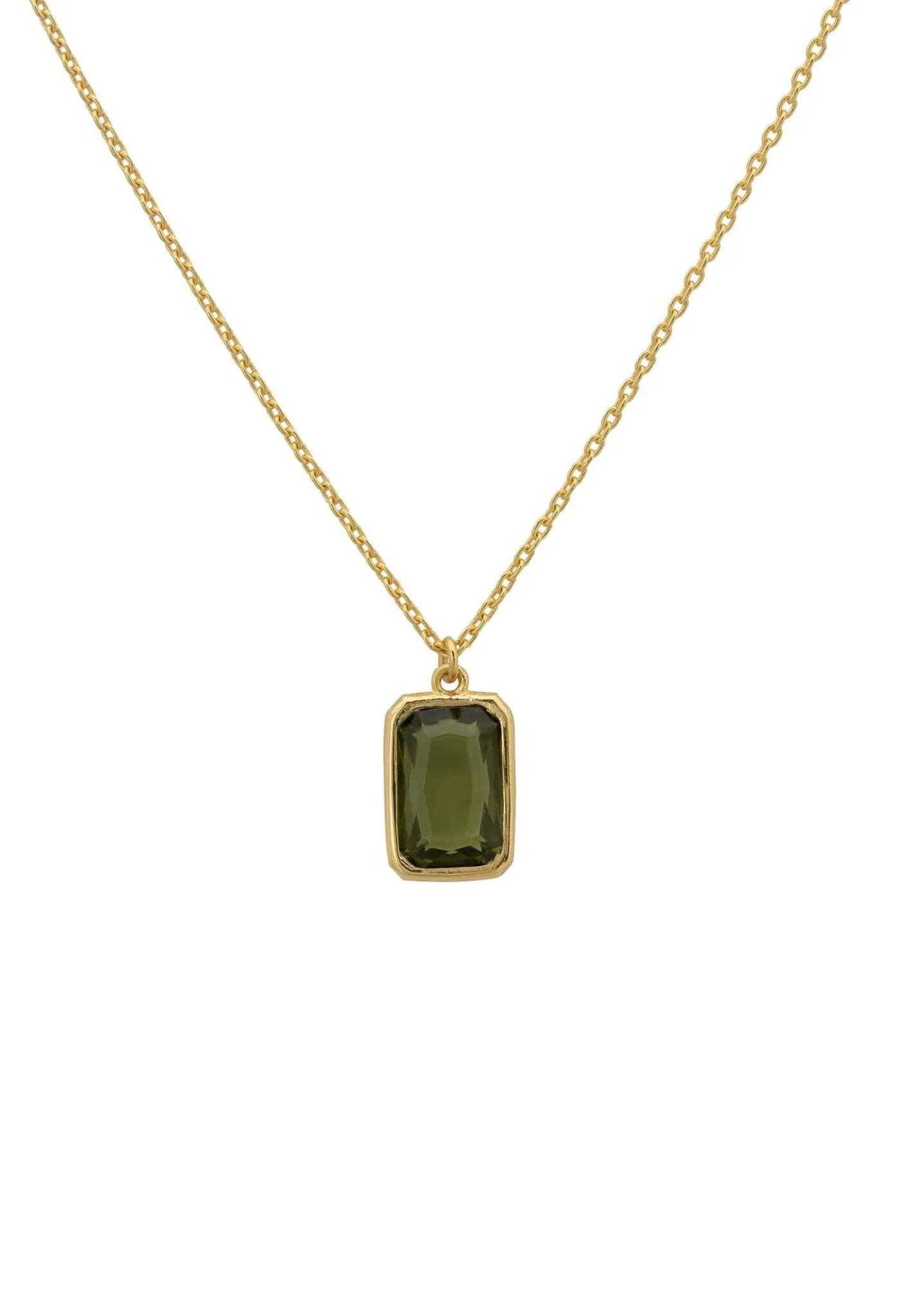 Latelita London Portofino Necklace Gold Peridot