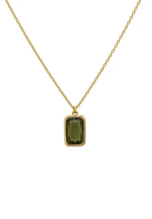 Latelita London Portofino Necklace Gold Peridot