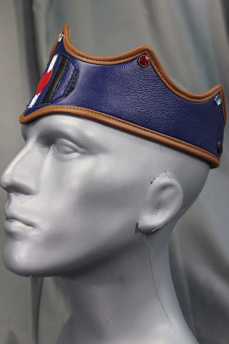Leather Pride Flag Crown