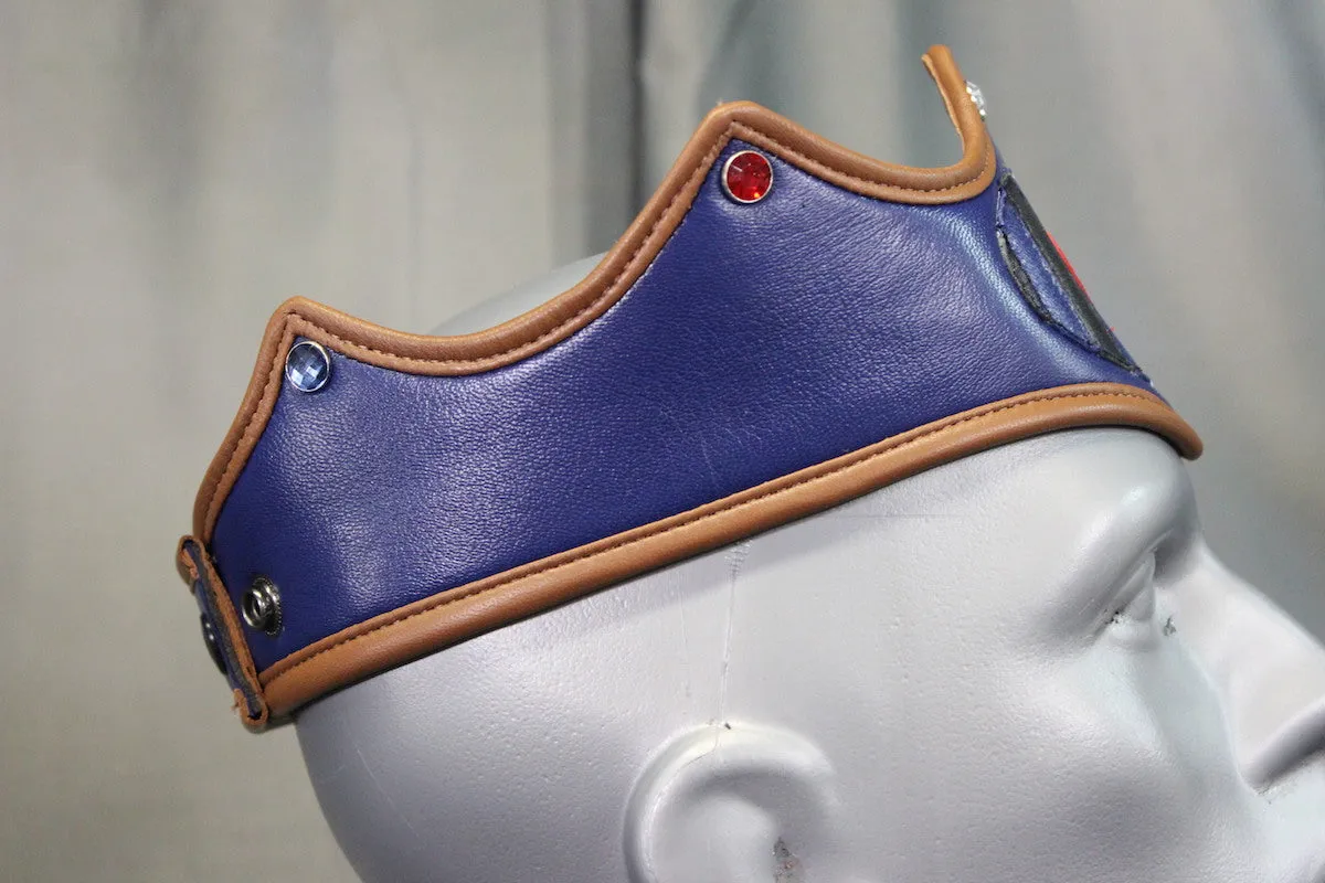 Leather Pride Flag Crown