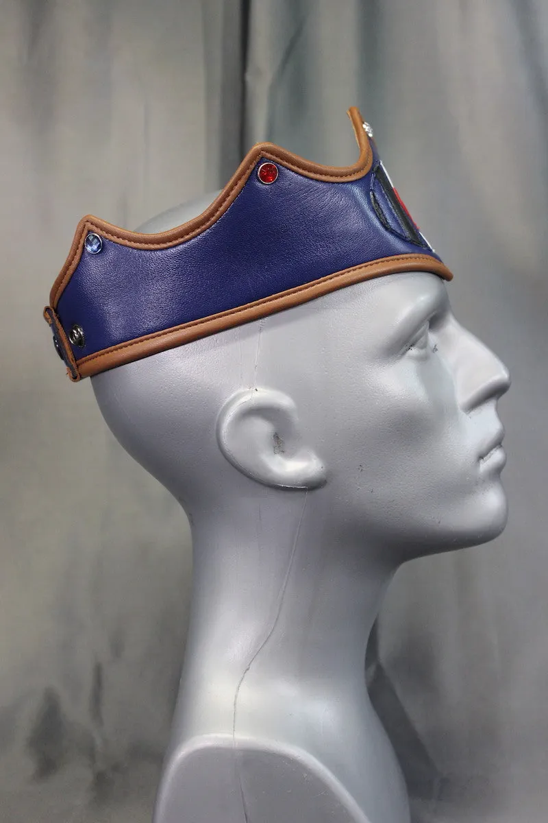 Leather Pride Flag Crown