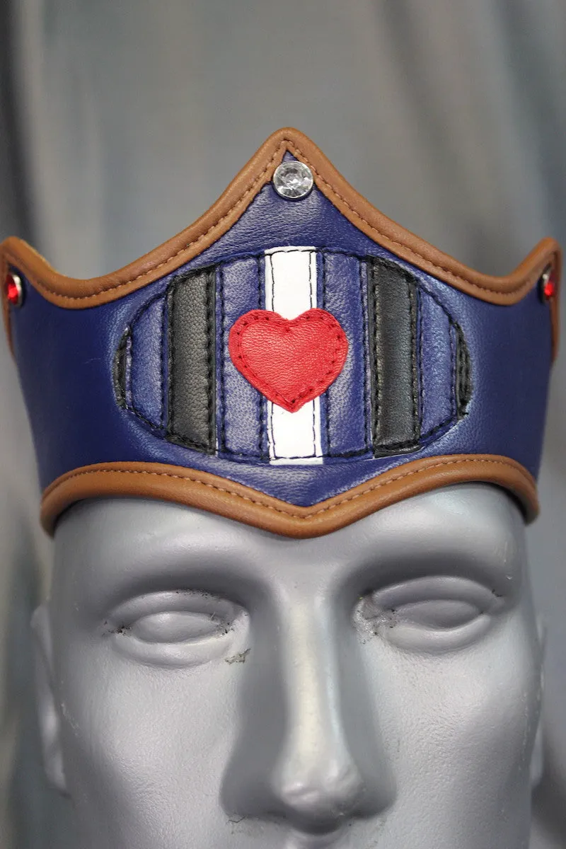 Leather Pride Flag Crown