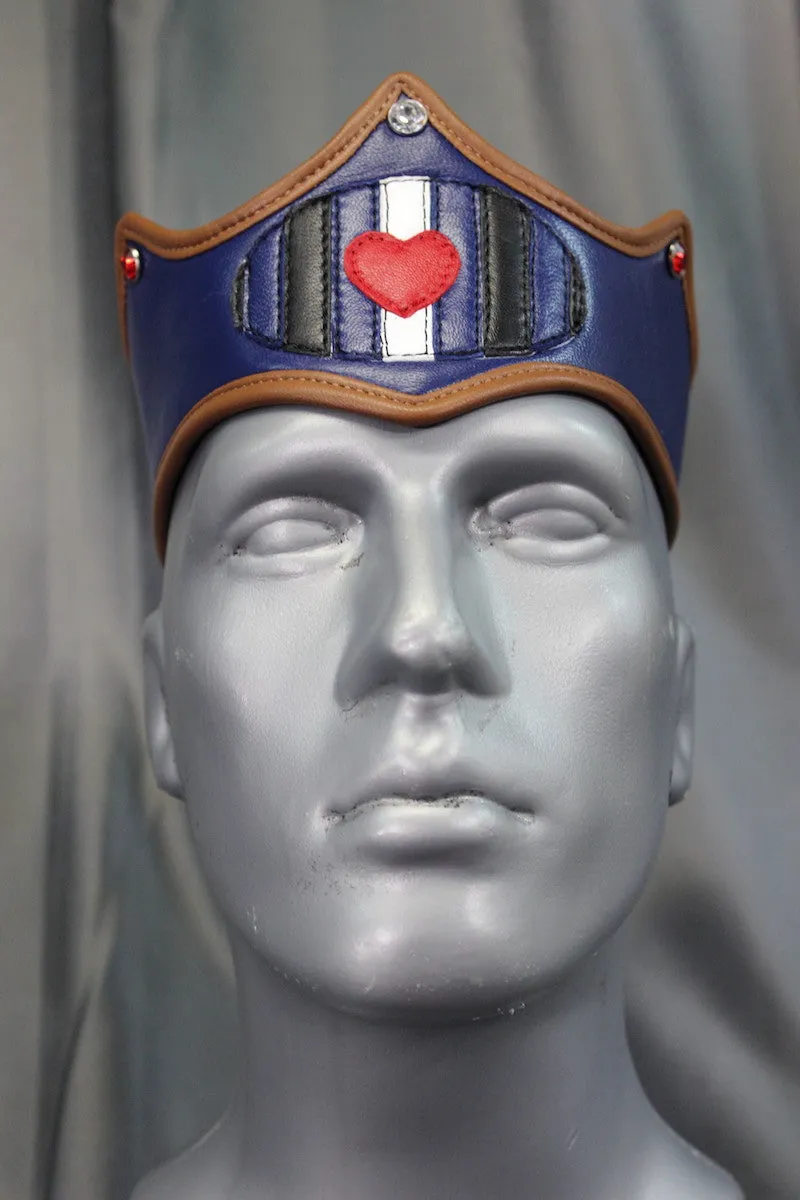 Leather Pride Flag Crown