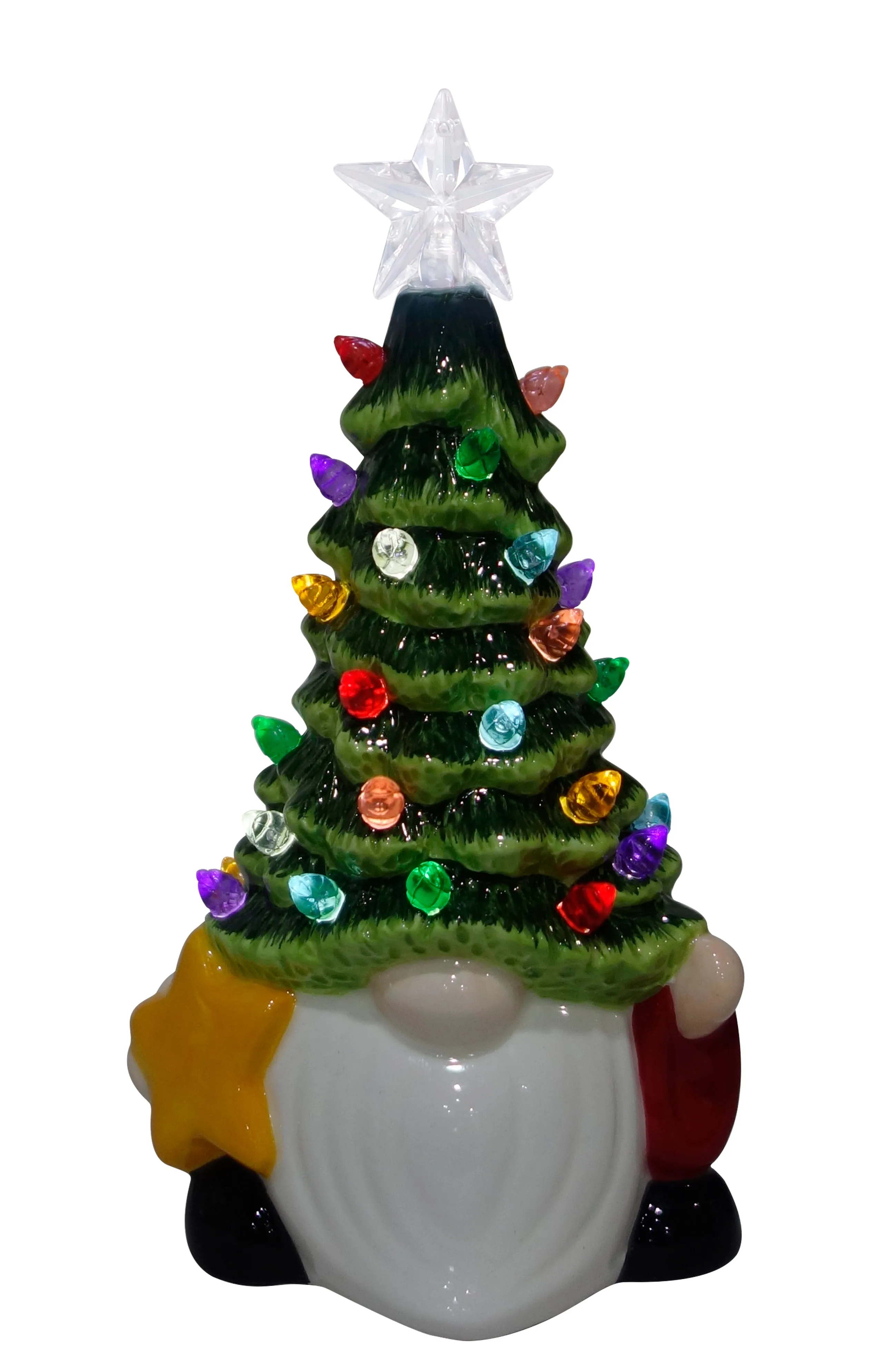 Light Up Ceramic Gnome Tree