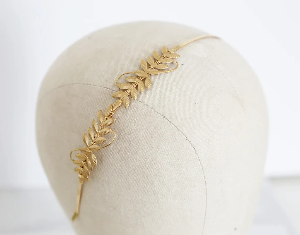 Little Laurels - A Golden Leaf Headband