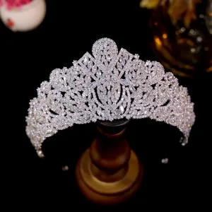Luxury Large Crowns Queen Diadem Bridal Tiaras