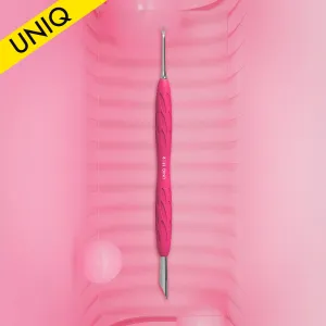 Manicure pusher with silicone handle “Gummy” Staleks Pro UNIQ 11 TYPE 2 (slanted pusher   ring)