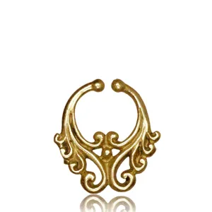 Matrikas Faux Septum Ring - Brass