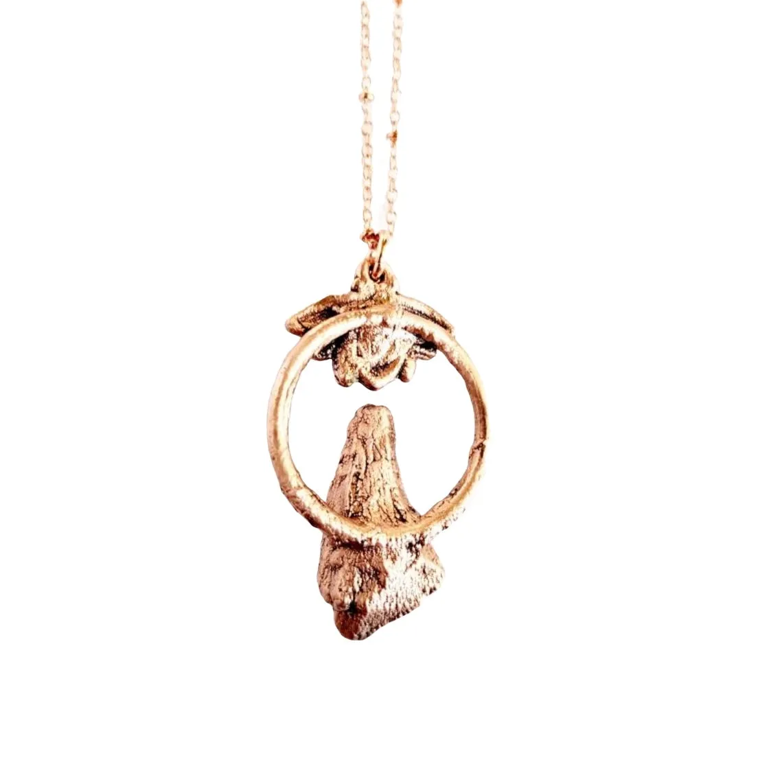 MergingMetals Necklace: Amethyst Honey Bee