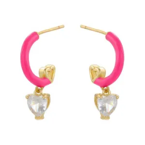 MINI RAINBOW HOOP EARRING