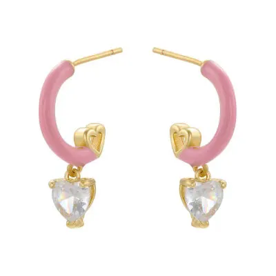 MINI RAINBOW HOOP EARRING
