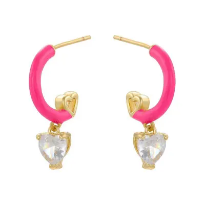 MINI RAINBOW HOOP EARRING