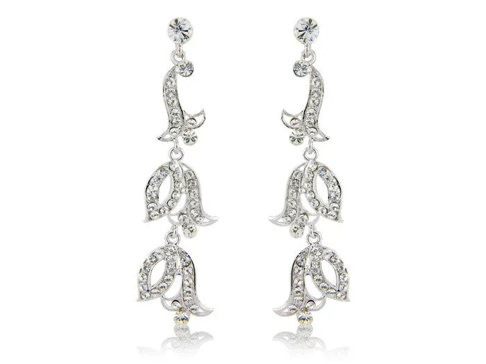 Nadine Crystal Drop Earrings