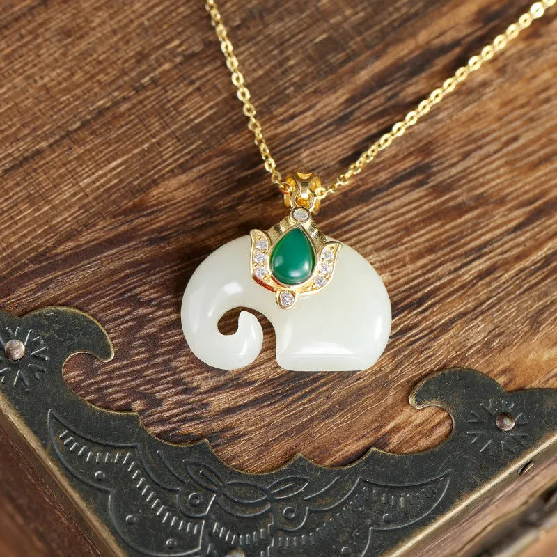 Natural Jade Pendant Nephrite Agate Silver Pendant ZPT115