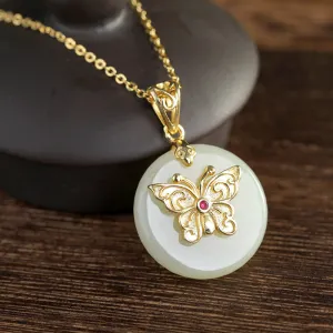 Natural Jade Pendant Nephrite Silver Pendant ZPT106