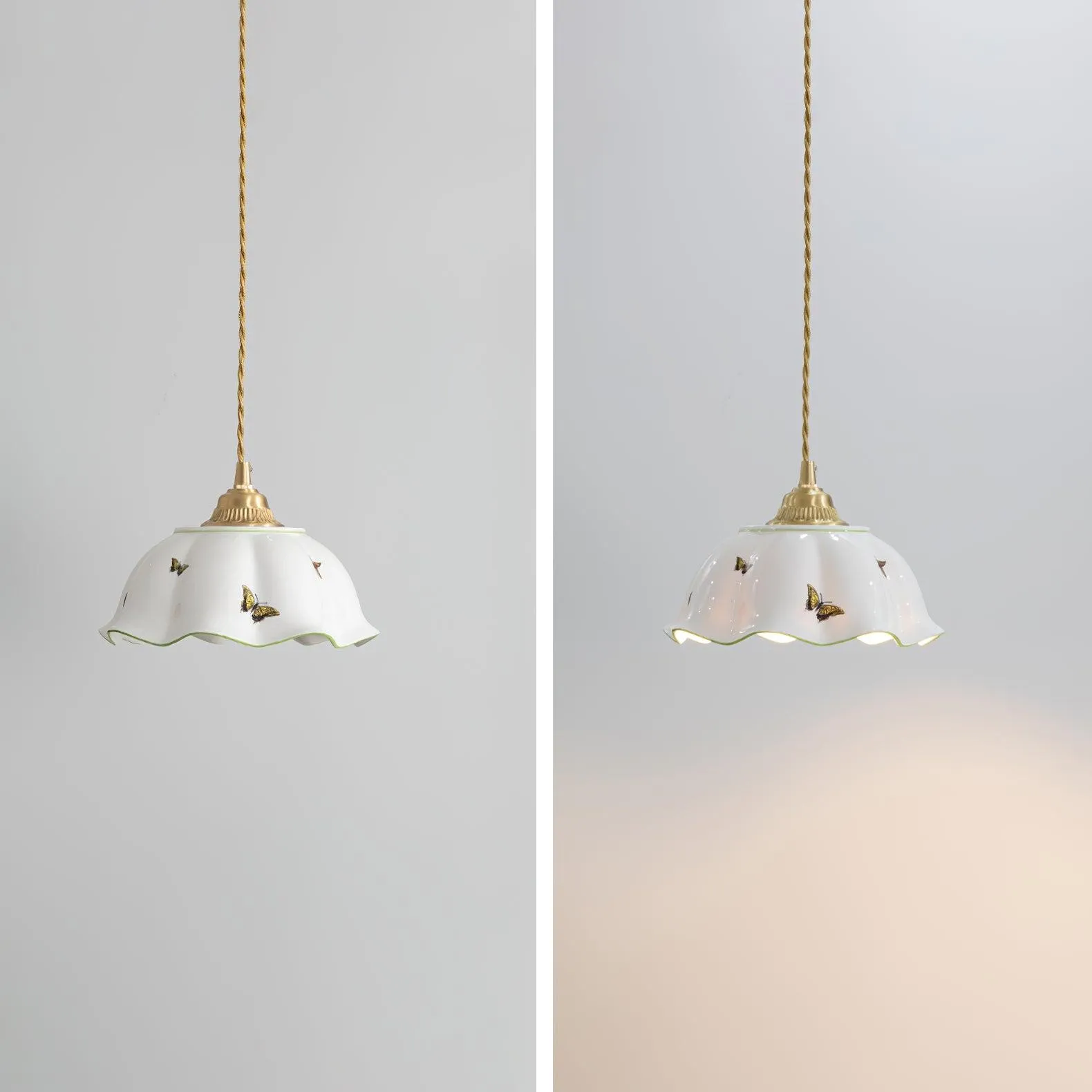 Nonna Ceramics Pendant Lamp 8.2″- 7.2″