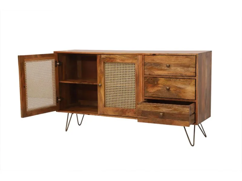 Nyla Large Solid Mango Wood Sideboard