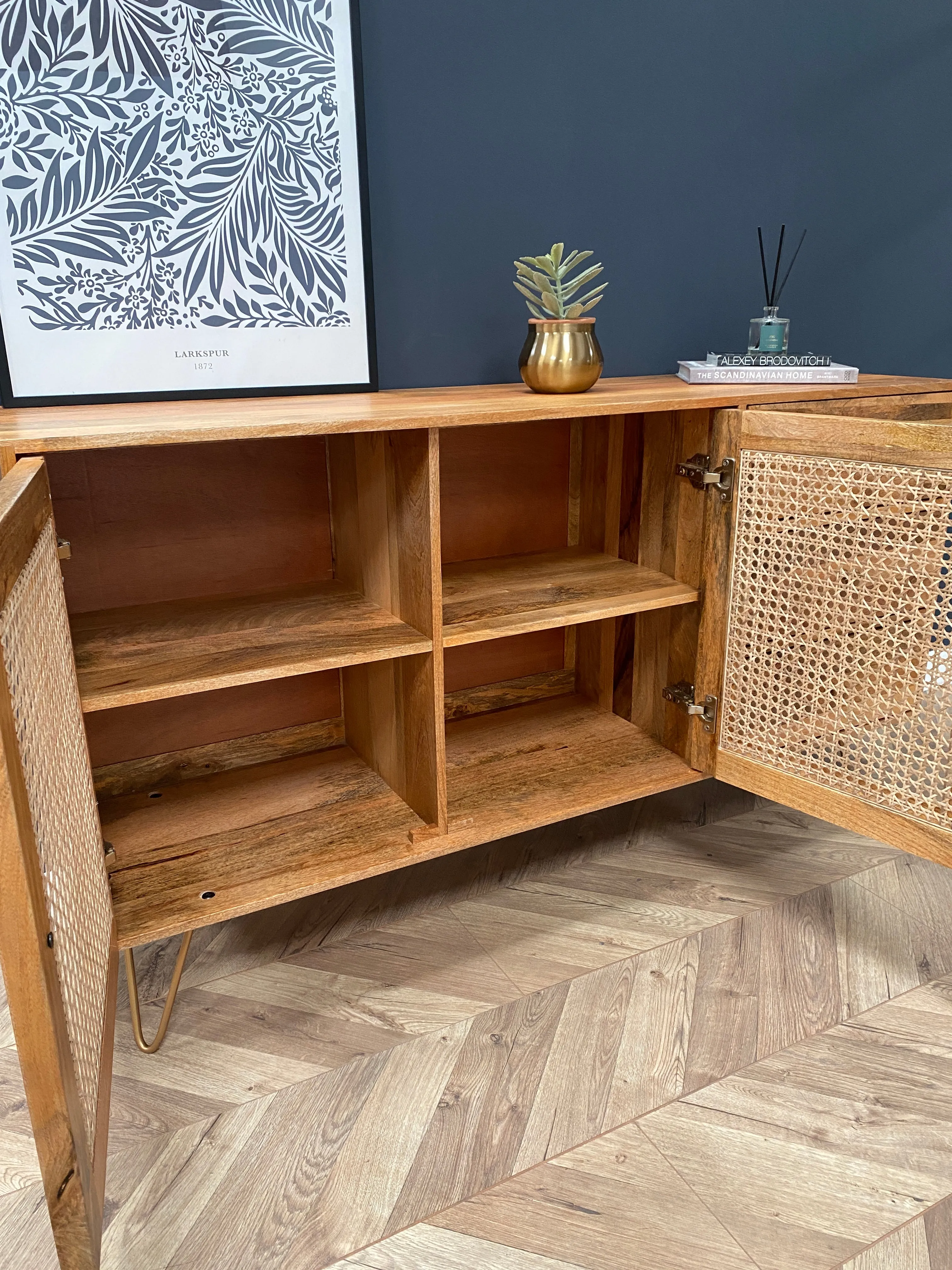 Nyla Large Solid Mango Wood Sideboard