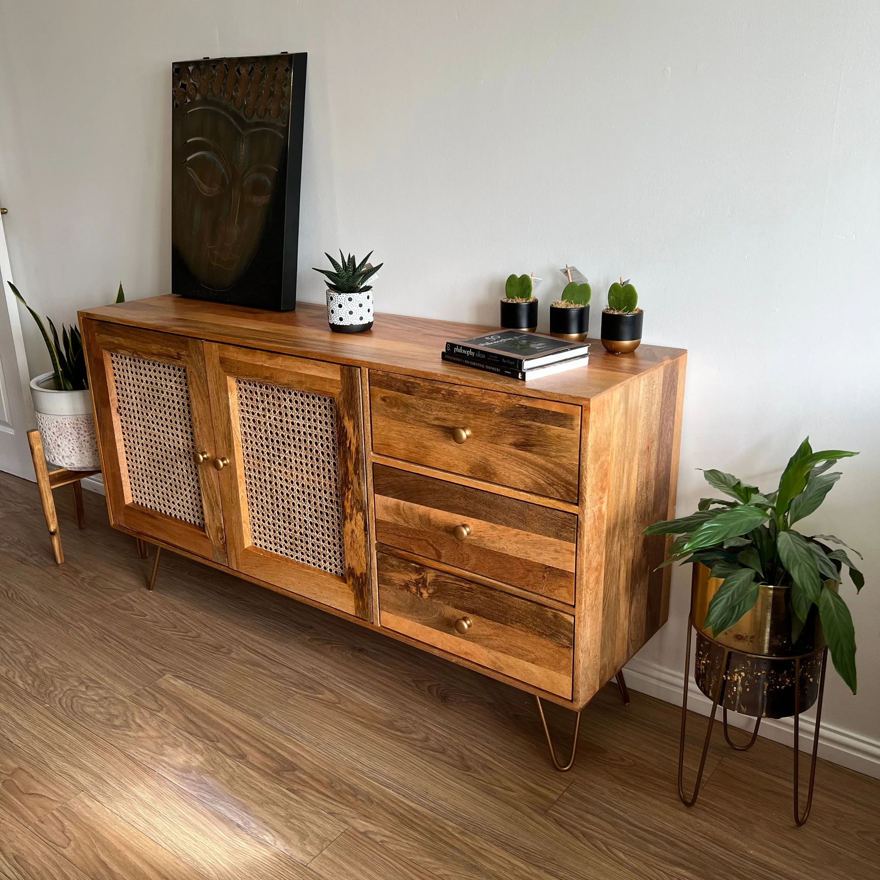 Nyla Large Solid Mango Wood Sideboard