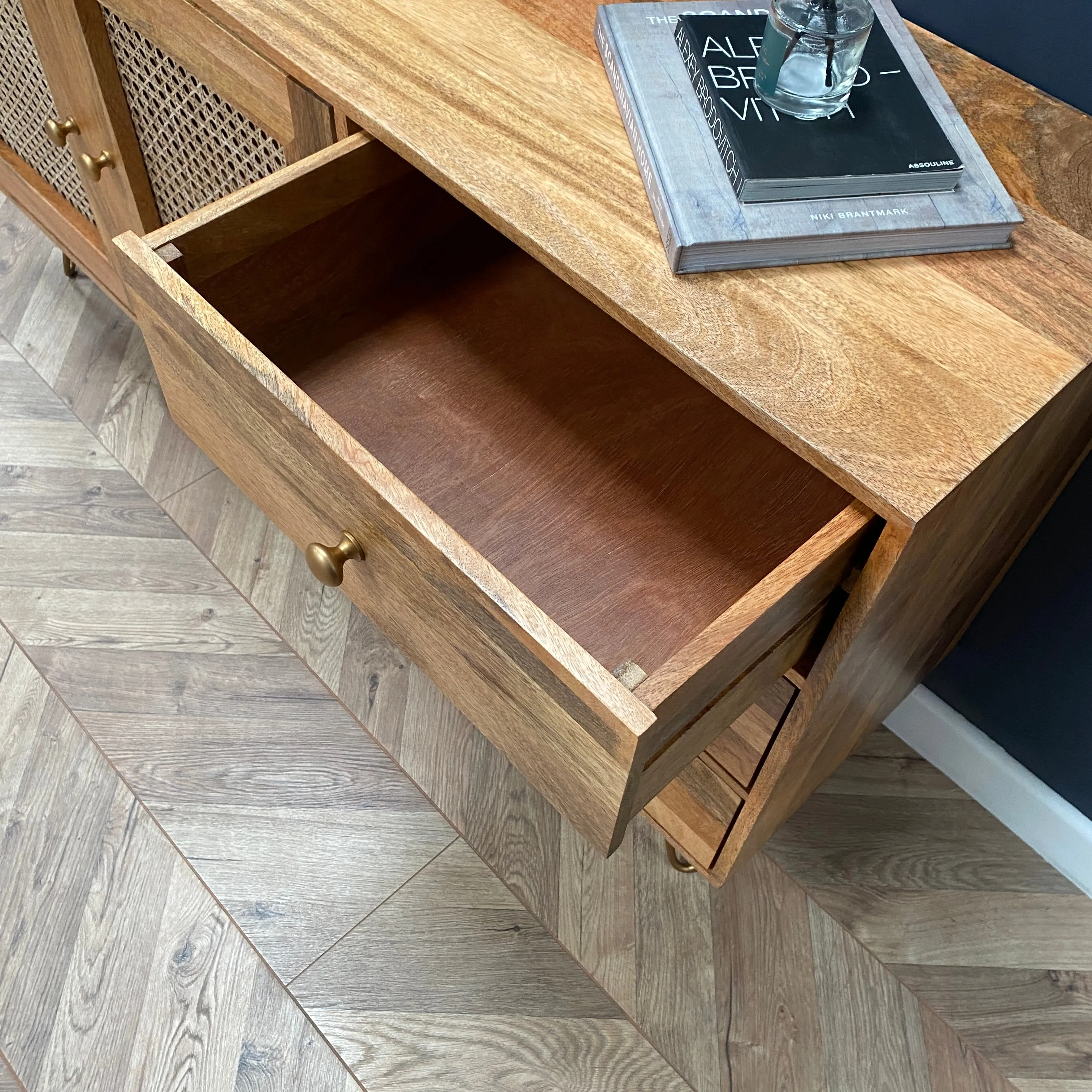 Nyla Large Solid Mango Wood Sideboard