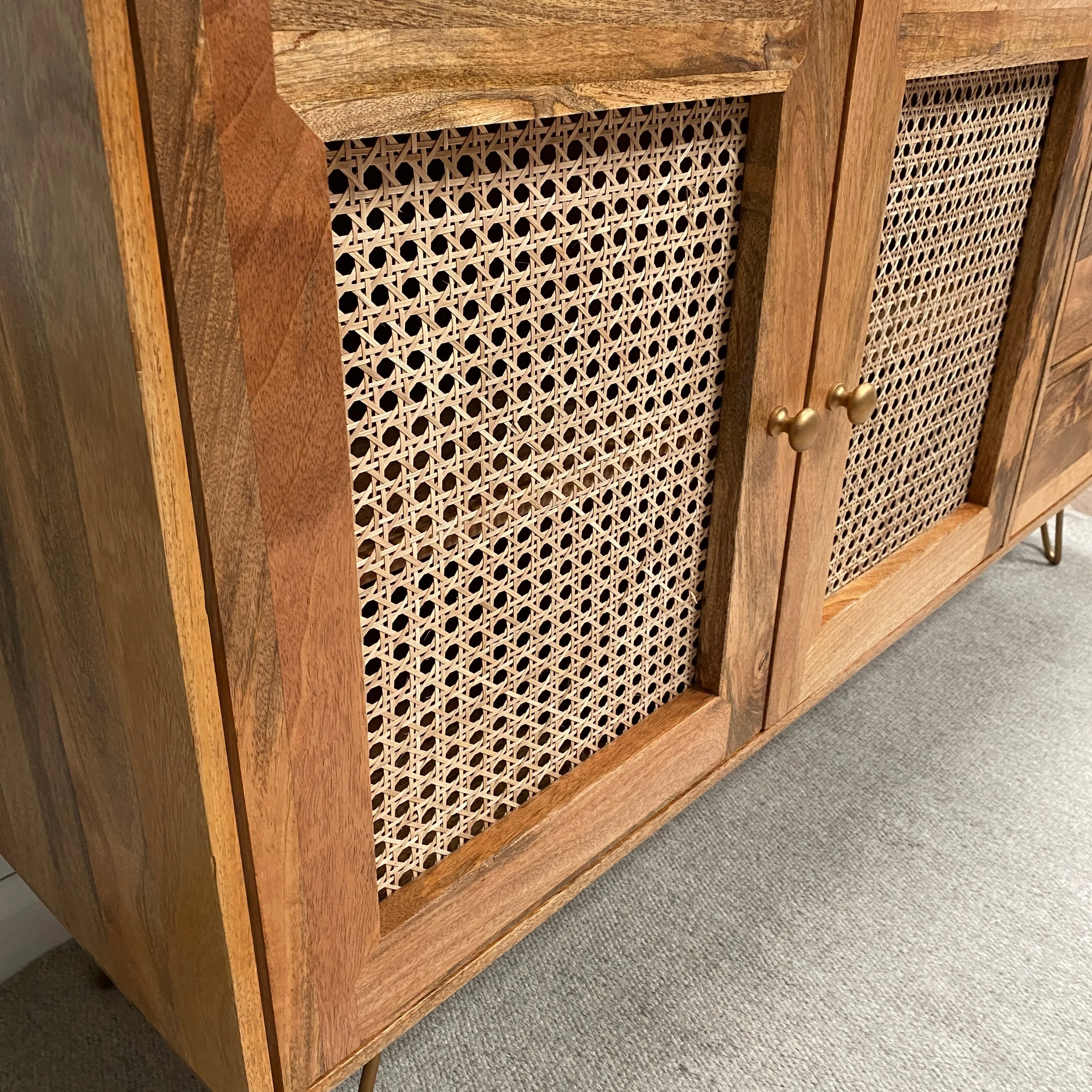 Nyla Large Solid Mango Wood Sideboard