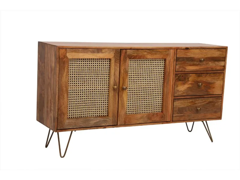 Nyla Large Solid Mango Wood Sideboard