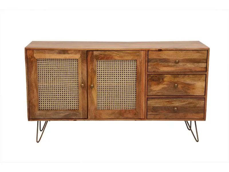 Nyla Large Solid Mango Wood Sideboard