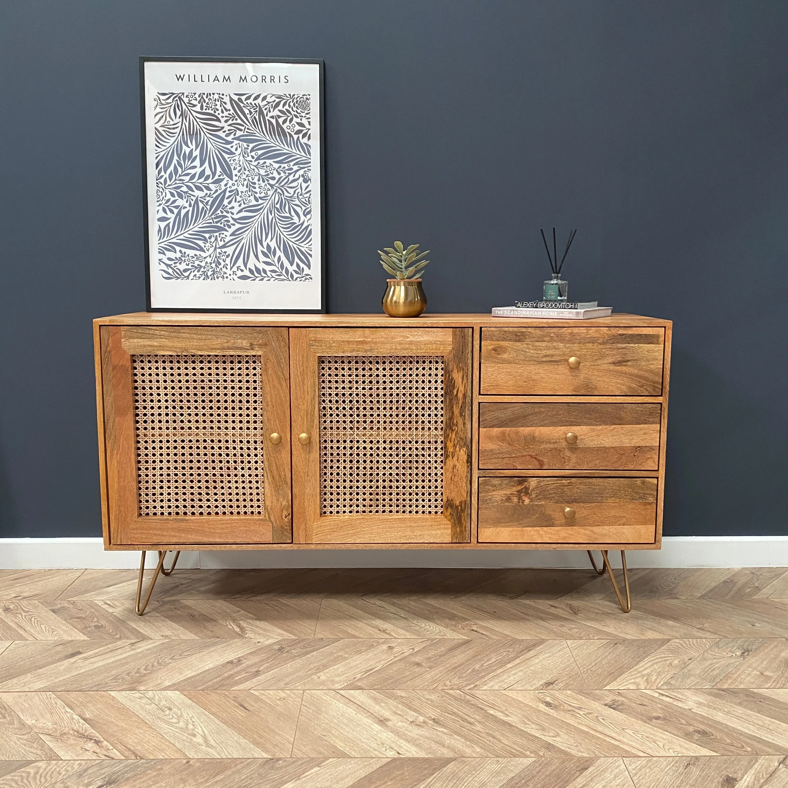 Nyla Large Solid Mango Wood Sideboard