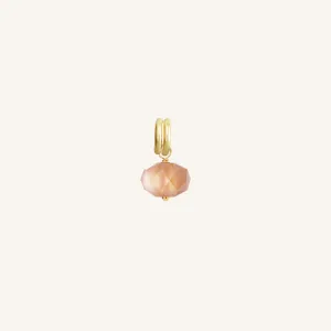 Opulent Orange Moonstone Charm - Stone of Hope