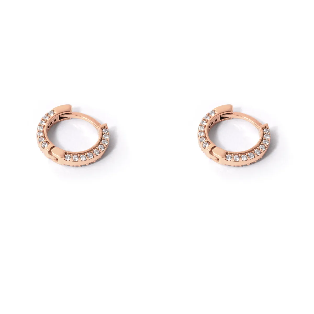 Pavé Small Hoop Earrings