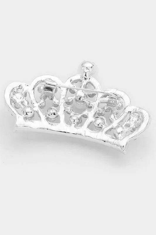 Pearl Crown Pin