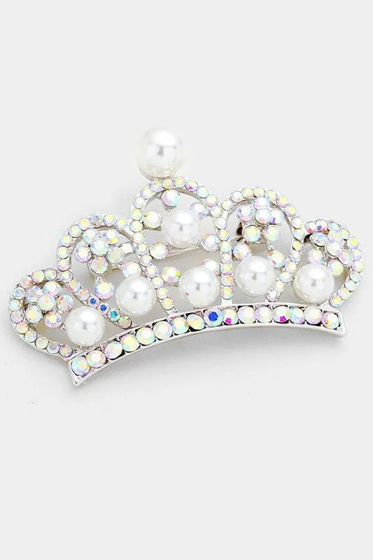 Pearl Crown Pin