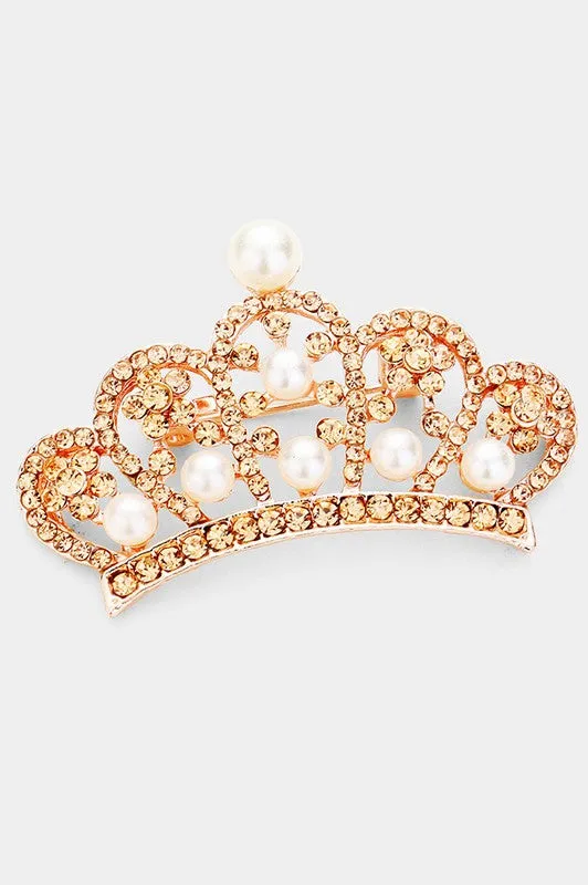 Pearl Crown Pin