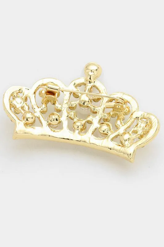 Pearl Crown Pin
