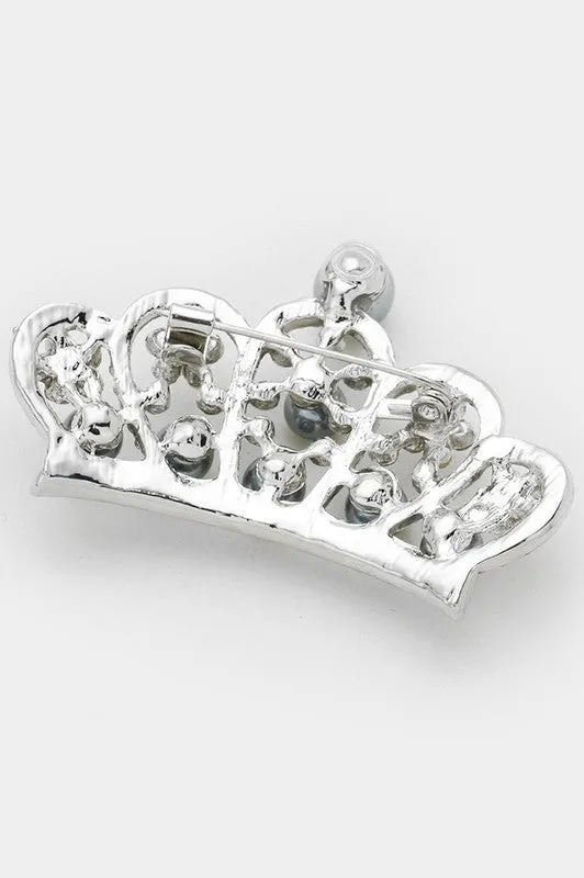 Pearl Crown Pin