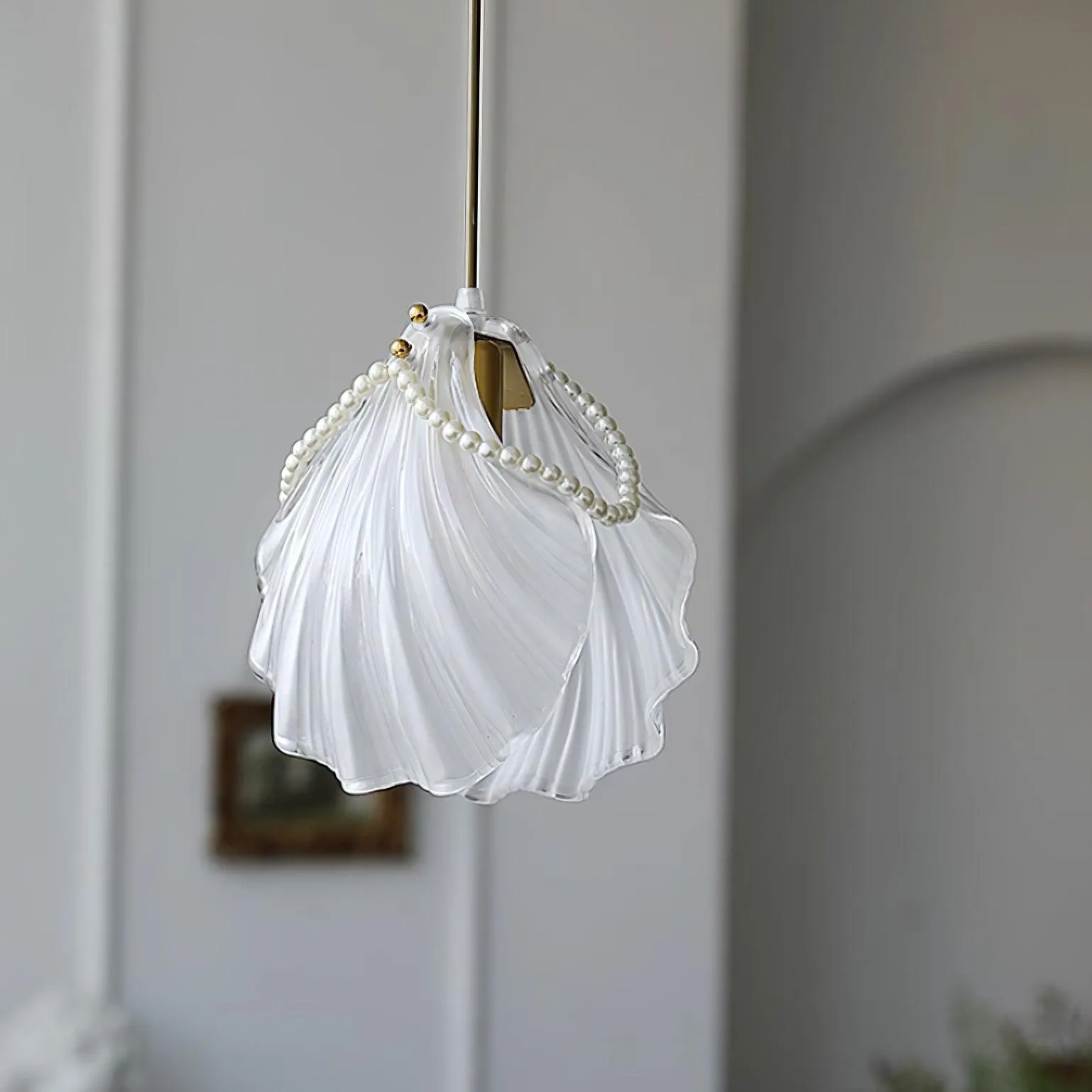Pearl Shell Pendant Lamp 7.9″- 7.9″