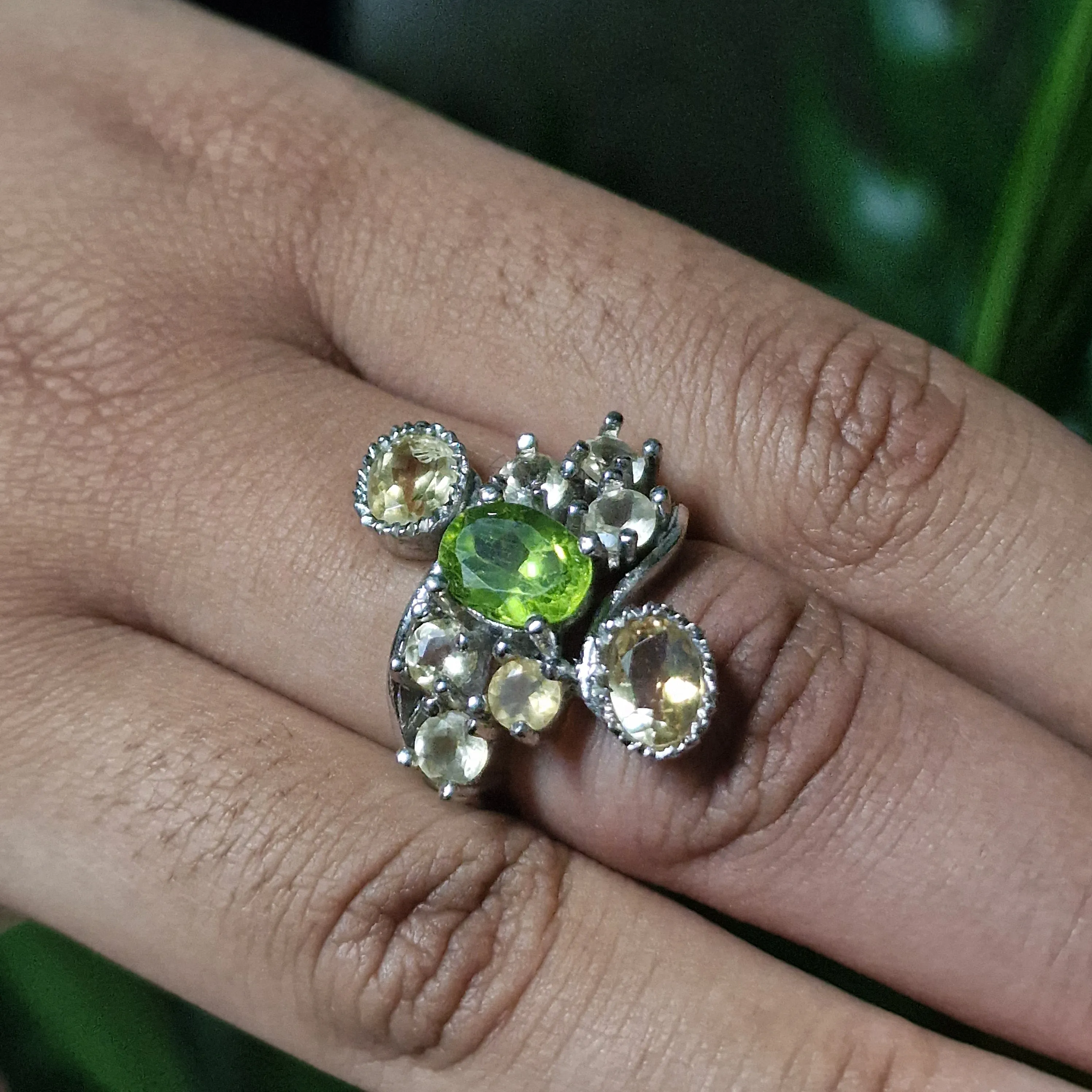 Peridot Sterling Silver Ring