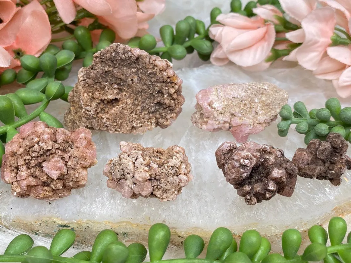 Pink Garnet Clusters