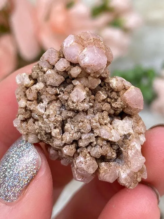 Pink Garnet Clusters