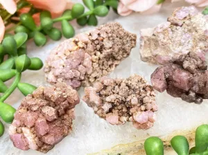 Pink Garnet Clusters