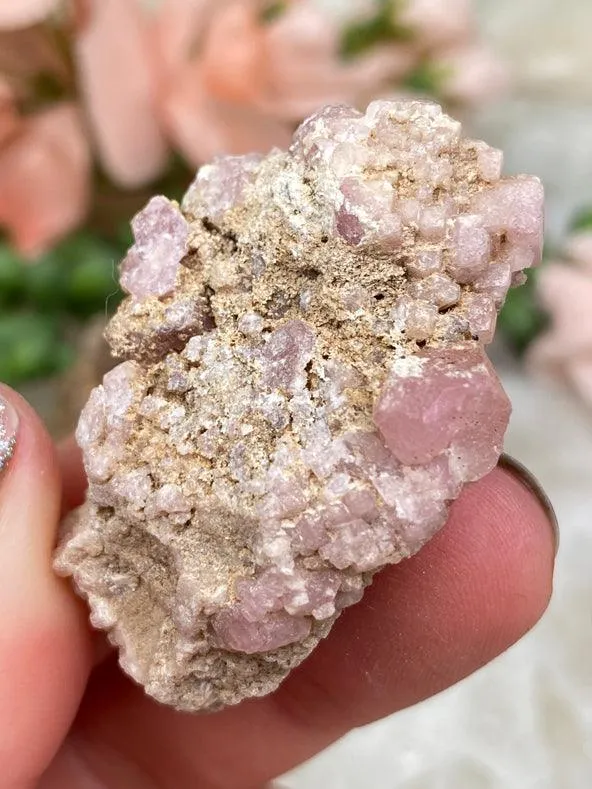 Pink Garnet Clusters