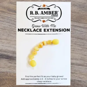 Raw Butter Baltic Amber Jewelry Extender