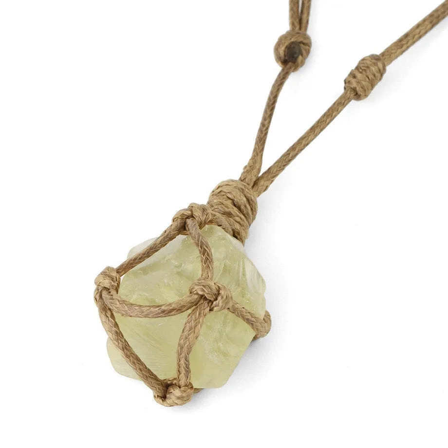Raw Rose Quartz Wire Wrapped Pendant Necklace - Amethyst Necklace - Citrine Necklace - Raw Stone -  Rough Pendant - Crystal Necklace Gift