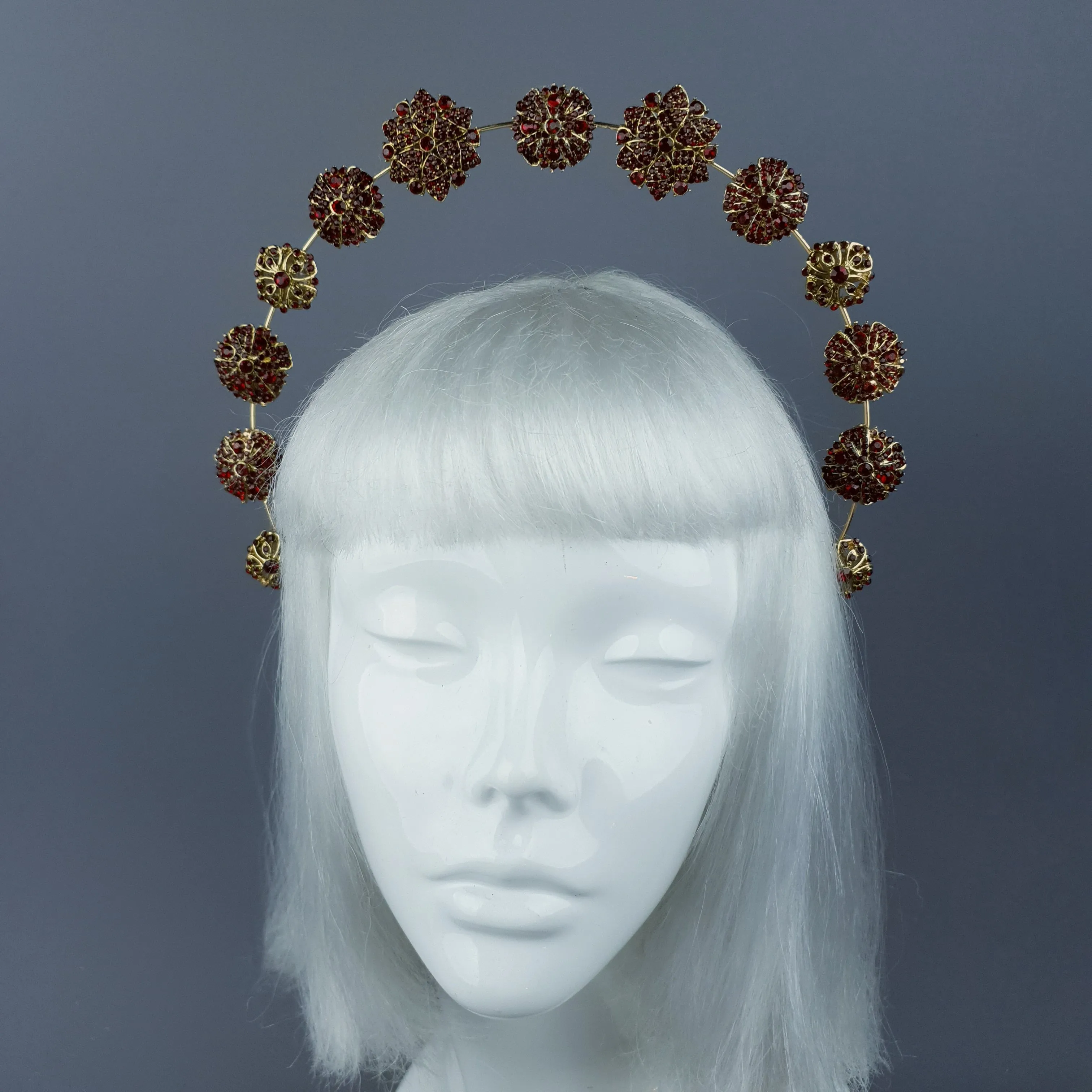 Red Diamante Jewel Halo 63