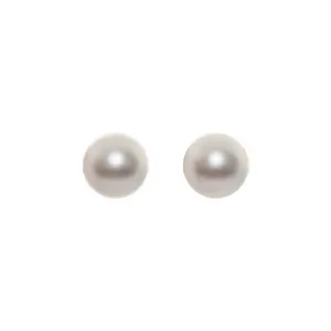 Round Pearl Studs 7-8mm